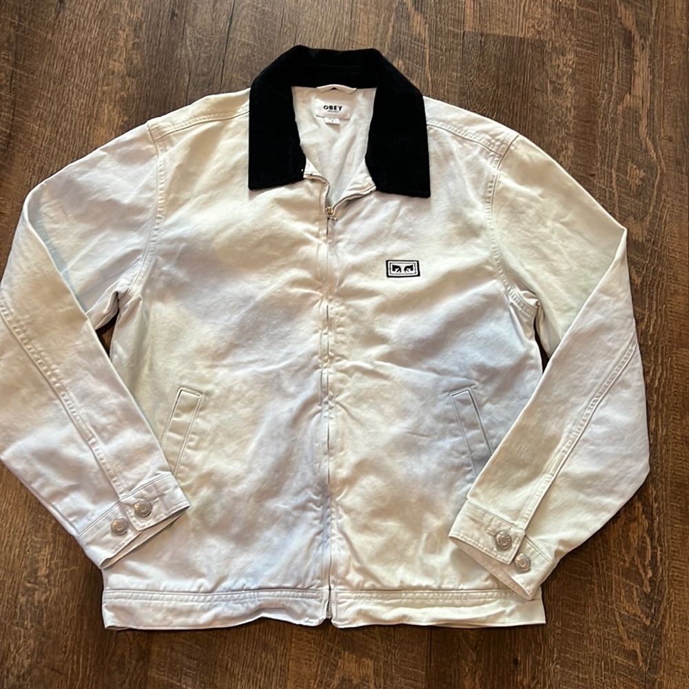Obey White and Black Jacket